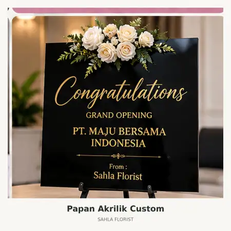 Papan Bunga Akrilik Kepanjenkidul